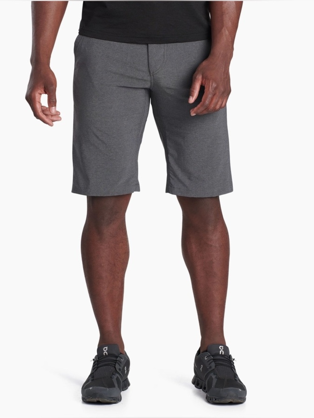 Kuhl Shift Amphibia Shorts Mens 38 Charcoal Hiking Drawstring Hybrid 9.5" Inseam
